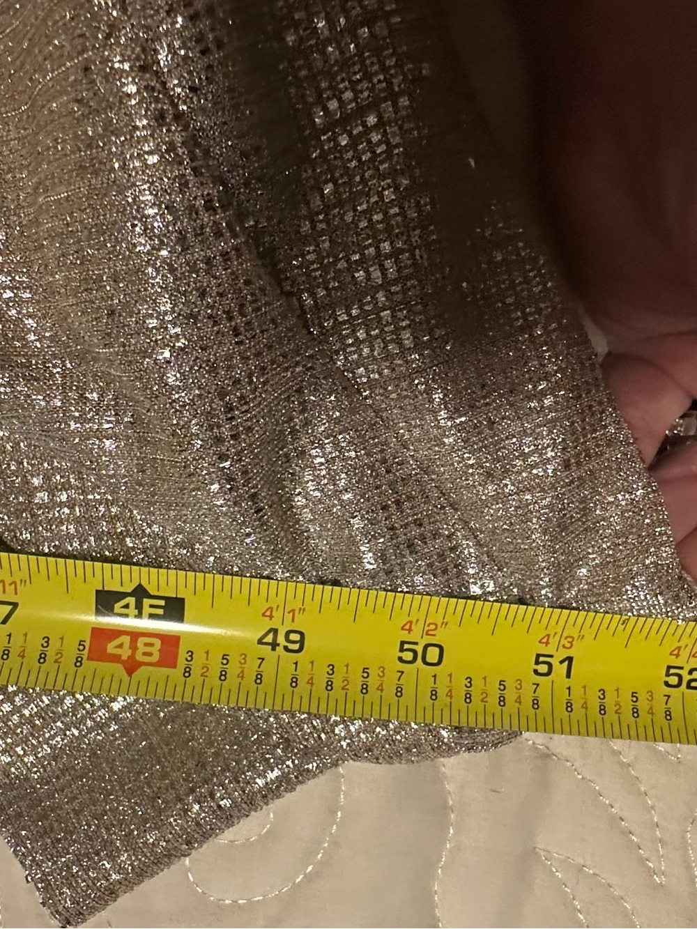 Adrianna Papell Taupe Metallic Dress - Picture 12 of 16